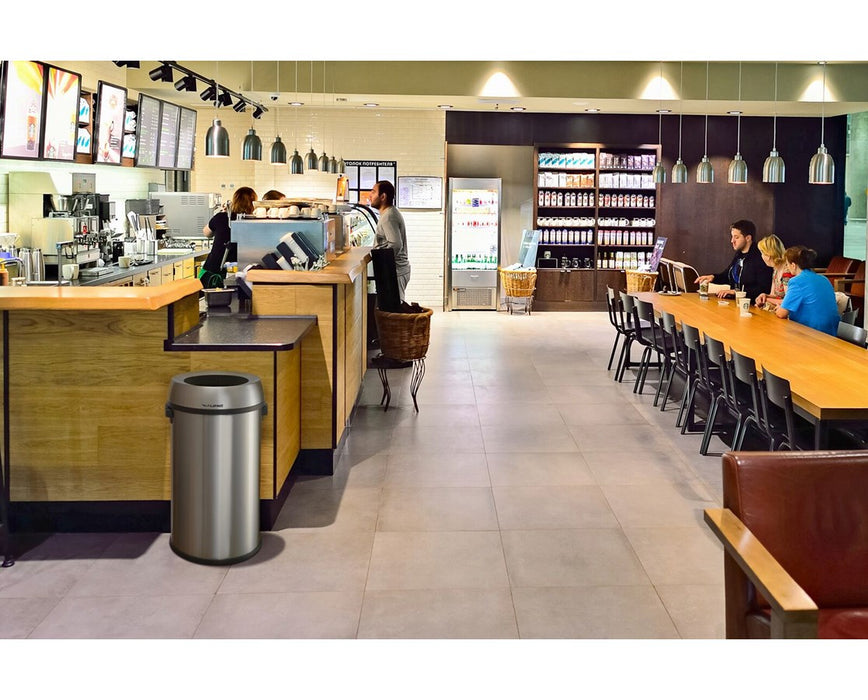 17-Gallon Stainless Steel Indoor Trash Can