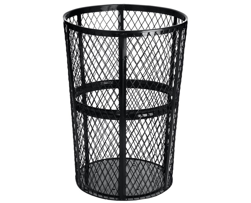 48-Gallon Outdoor Metal Mesh Trash Can