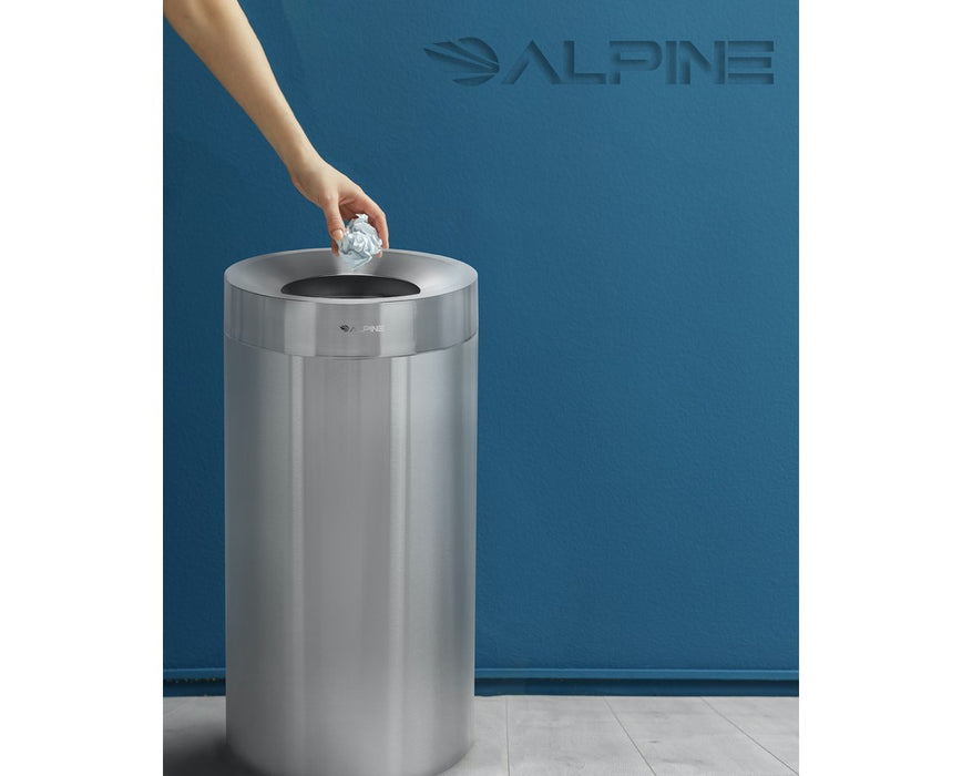 27-Gallon Stainless Steel Indoor Trash Can