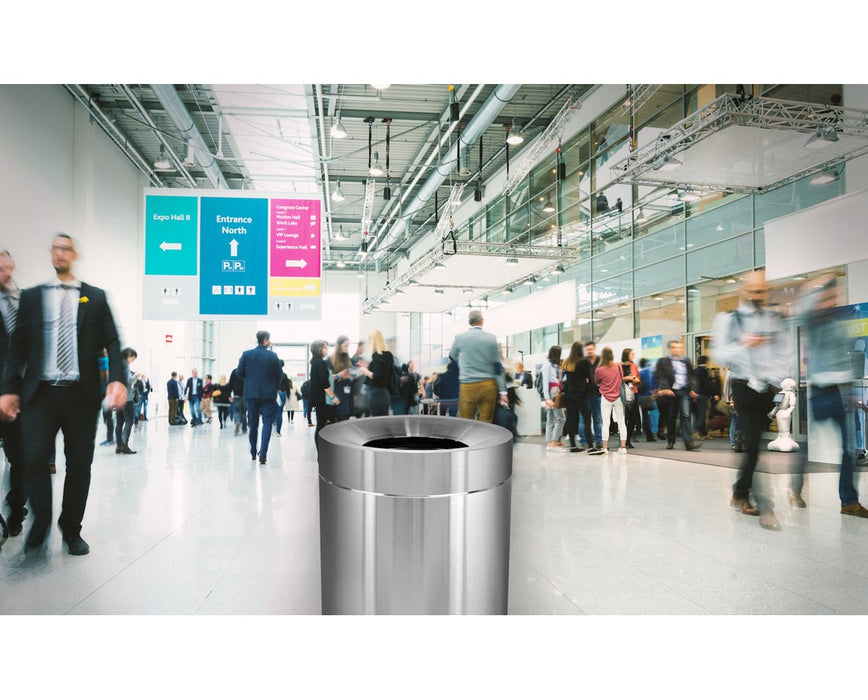 50-Gallon Stainless Steel Indoor Trash Can