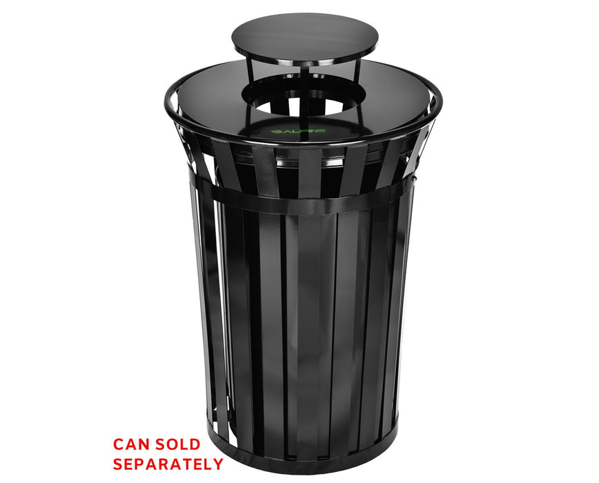 Rain Bonnet Lid for 38 Gallon Outdoor Metal Waste Receptacle