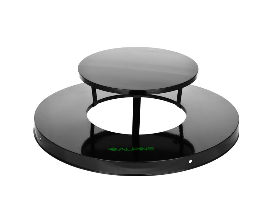 Rain Bonnet Lid for 38 Gallon Outdoor Metal Waste Receptacle