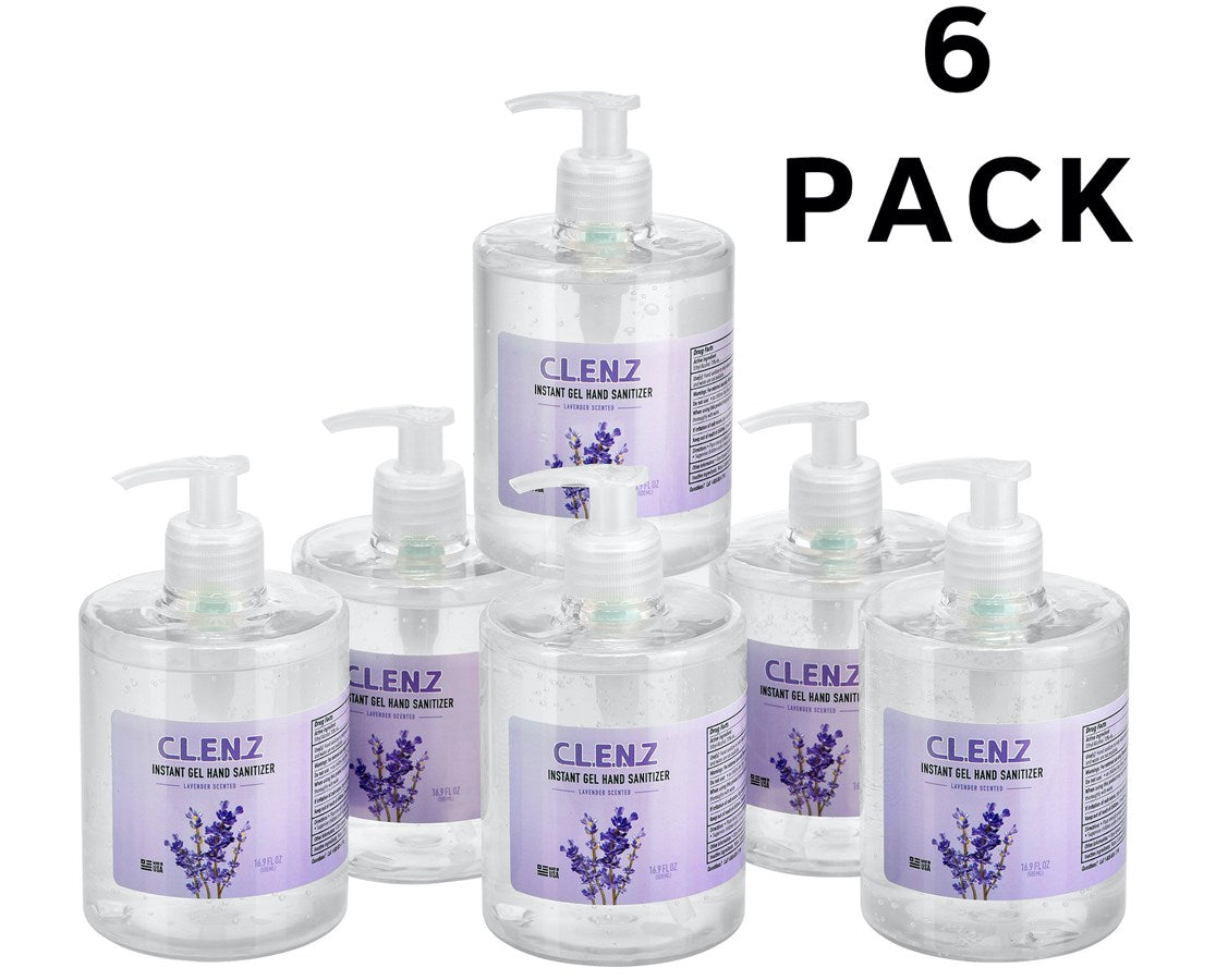 Clenz Instant Gel Hand Sanitizer With Pump 16 9 Fl Oz 6 Per Case