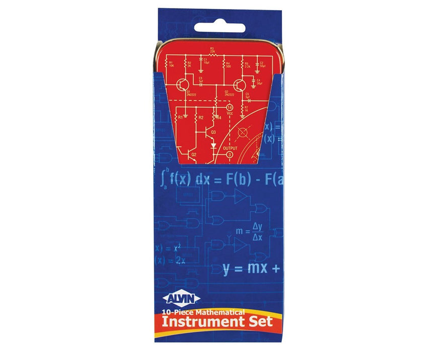 10-Piece Mathematical Instrument Set
