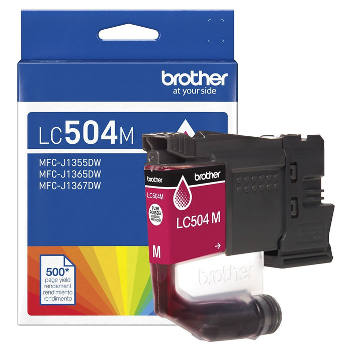 New, Pre-Owned - Brother LC504 Standard Yield Magenta Ink Cartridge