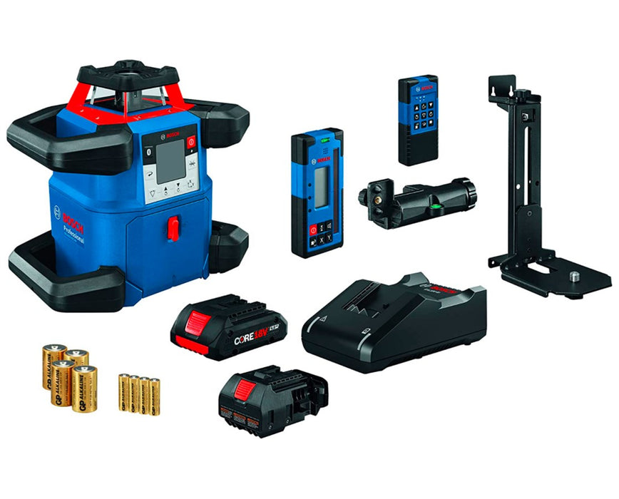 REVOLVE4000 Connected Self-Leveling Horizontal/Vertical Rotary Laser Package