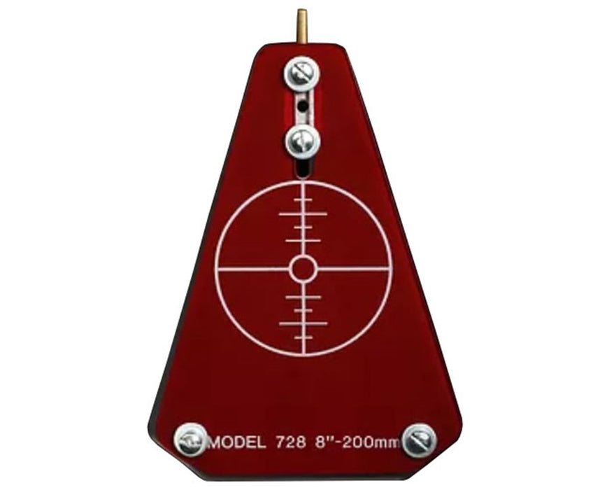 8" Snap-In Target for Pipe Lasers Red
