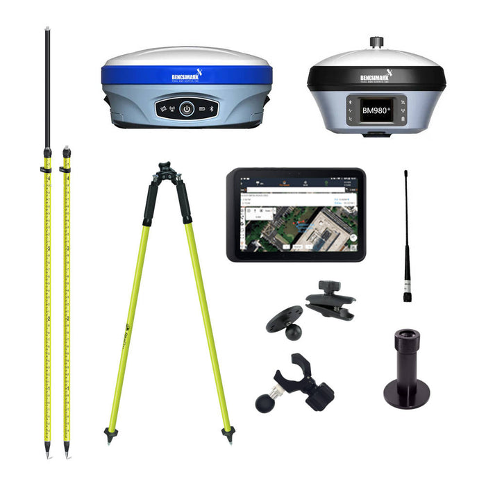 Benchmark BM900+ & BM980+ Base and Rover Surveying Package | BM900-980-BRSV