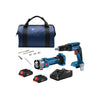 Bosch 18V 2-Tool Brushless Combo Kit w/ Cut-Out Tool & Screwgun | GXL18V-291B25