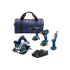 Bosch 18V 4-Tool Combo Kit | GXL18V-497B23