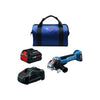 Bosch 18V Brushless 4-1/2 – 5 In. Angle Grinder Kit w/No Lock-On Paddle Switch & CORE18V® 8 Ah High Power Battery | GWS18V-10PB14
