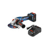 Bosch PROFACTOR™ 18V Connected-Ready 5-6 In Angle Grinder w/Slide Switch & CORE18V 8 Ah Battery | GWS18V-13CB14