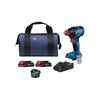 Bosch 18V Connected-Ready 2-in-1 (1/4 in & 1/2 in) Bit/Socket Impact Driver/Wrench w/CORE18V Batteries | GDX18V-1860CB25
