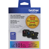 New, Pre-Owned - Brother LC101 Cyan, Magenta and Yellow Ink Cartridge, Pack Of 3