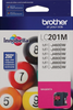 New, Pre-Owned - Brother LC201 Magenta Ink Cartridges