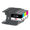 U.S. Remanufactured for Brother LC71 Black, Cyan, Magenta and Yellow Ink Cartridges (4Pack)