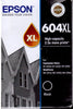 New, Pre-Owned - Epson 604XL High Yield Black Ink Cartridge, C13T10H14010