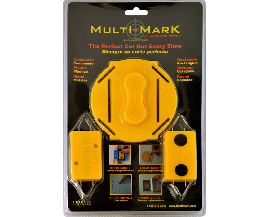 Multi Mark Magnetic Drywall Locator Tool