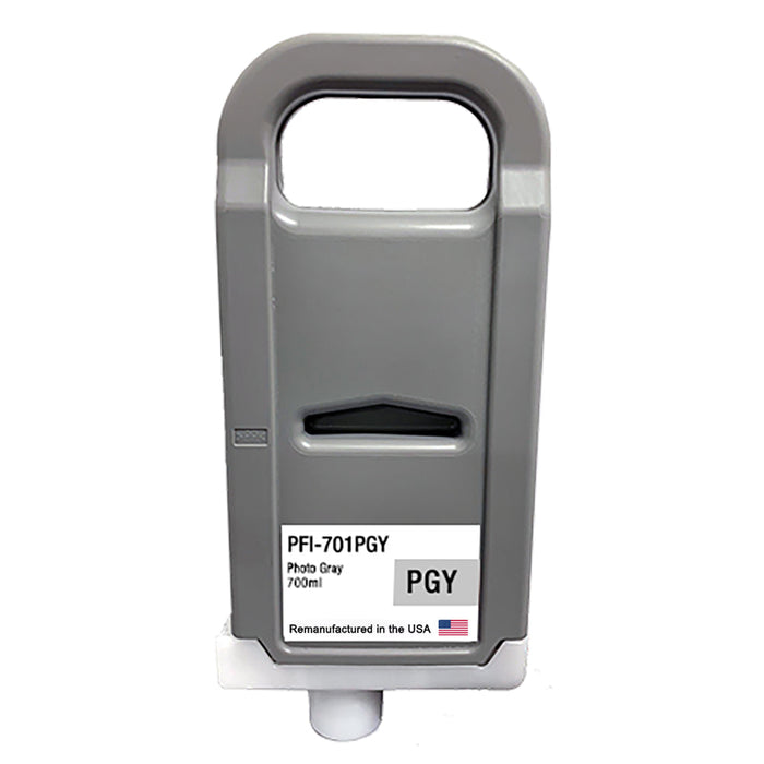 U.S. Remanufactured for Canon PFI-701PGY 700ml Photo Gray Ink Cartridge