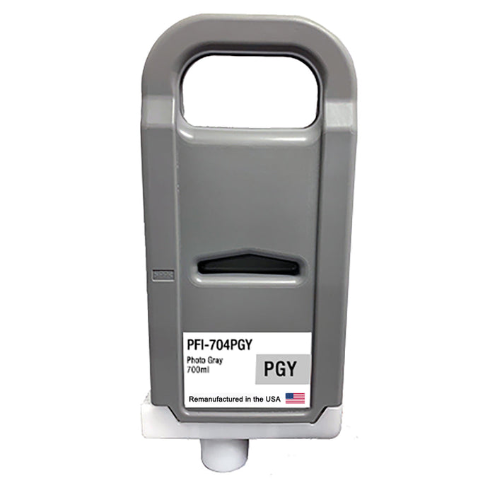 U.S. Remanufactured for Canon PFI-704PGY 700ml Photo Gray Ink Cartridge