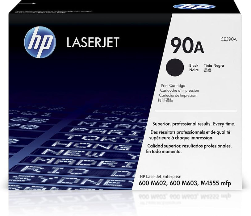 New, Pre-Owned - HP 90A Black LaserJet Toner Cartridge, CE390A