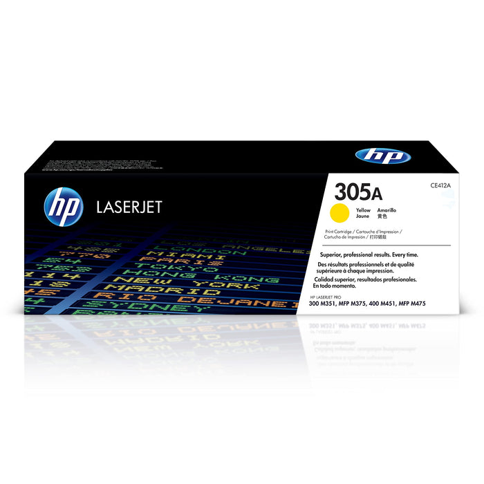 New, Pre-Owned - HP 305A Standard-Yield Yellow New, Pre-Owned - Toner Cartridge, CE412A