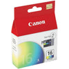 New, Pre-Owned - Canon BCI-16 Color Ink Cartridge-2 Pack