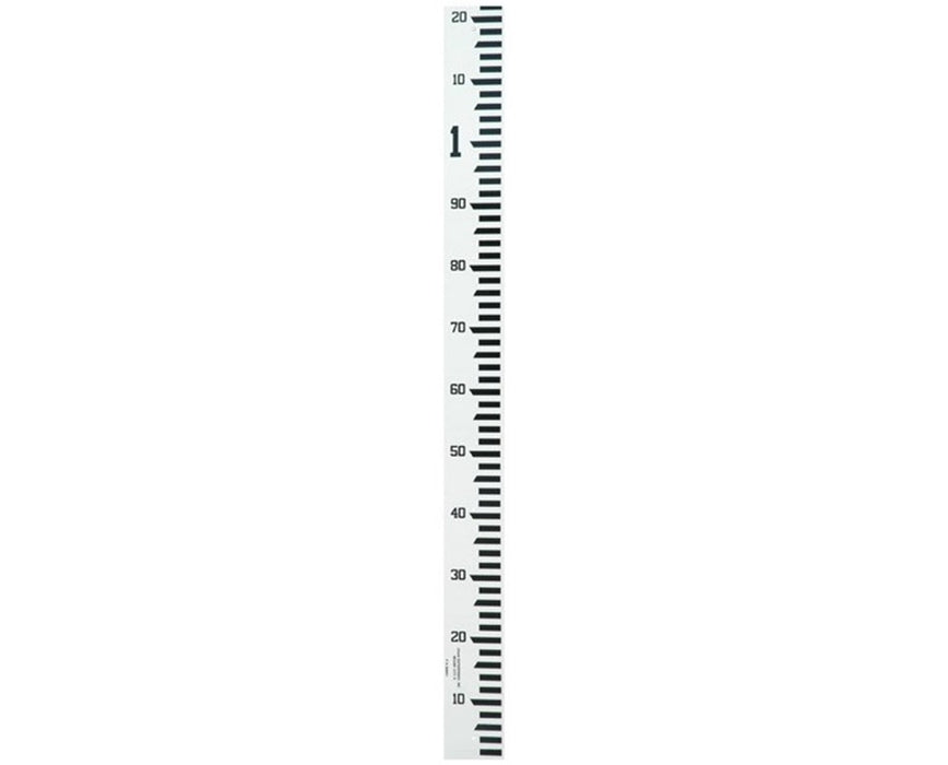 Crain 4-Inch Wide Stream Gauge (Meter, Decimeter, Centimeter), 2.44-3.66 Meters