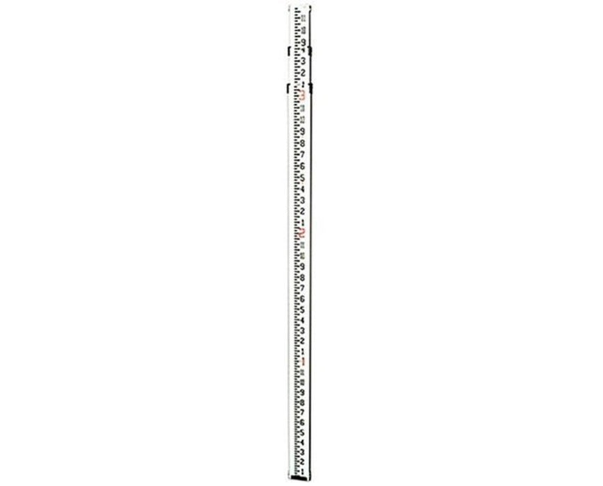 8' Telescopic Aluminum Grade Rod, Feet/8ths