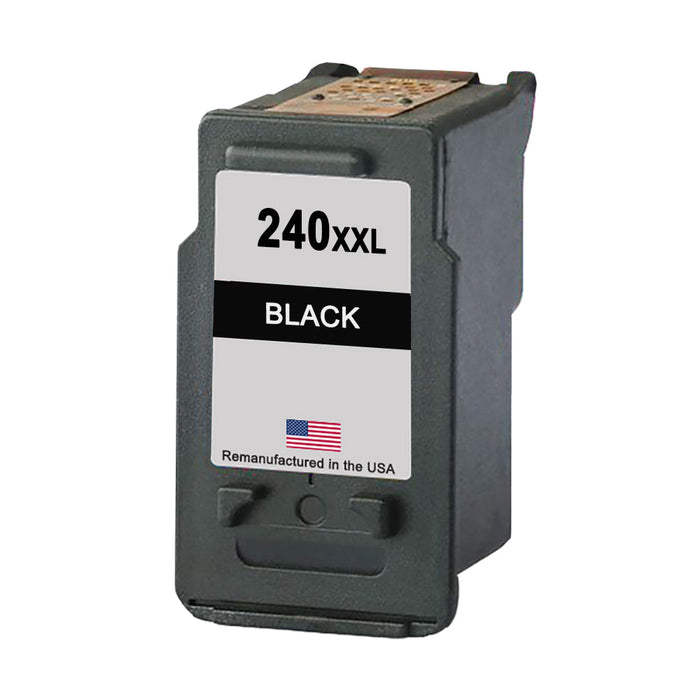 U.S. Remanufactured for Canon PG-240XXL Extra High Yield Black Ink Cartridge
