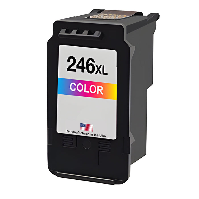 U.S. Remanufactured for Canon CL-246XL Color High Yield Ink Cartridges