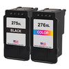 U.S. Remanufactured for Canon 275XL Black and Canon 276XL Color Ink Cartridge Combo Pack