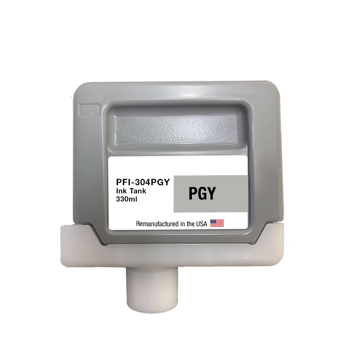 U.S. Remanufactured for Canon PFI-304PGY 330ml Photo Gray Ink Cartridge