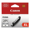 New, Pre-Owned -  CLI-271XL High Yield Gray Inkjet Cartridge, 0340C001