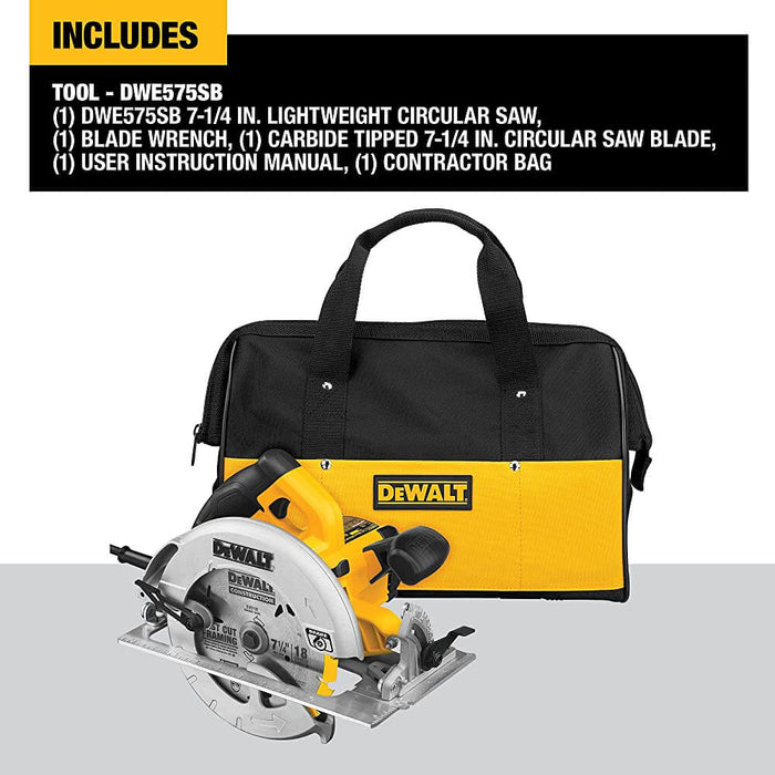 DEWALT DWE575SB 7-1/4 in. Lightweight Circular Saw