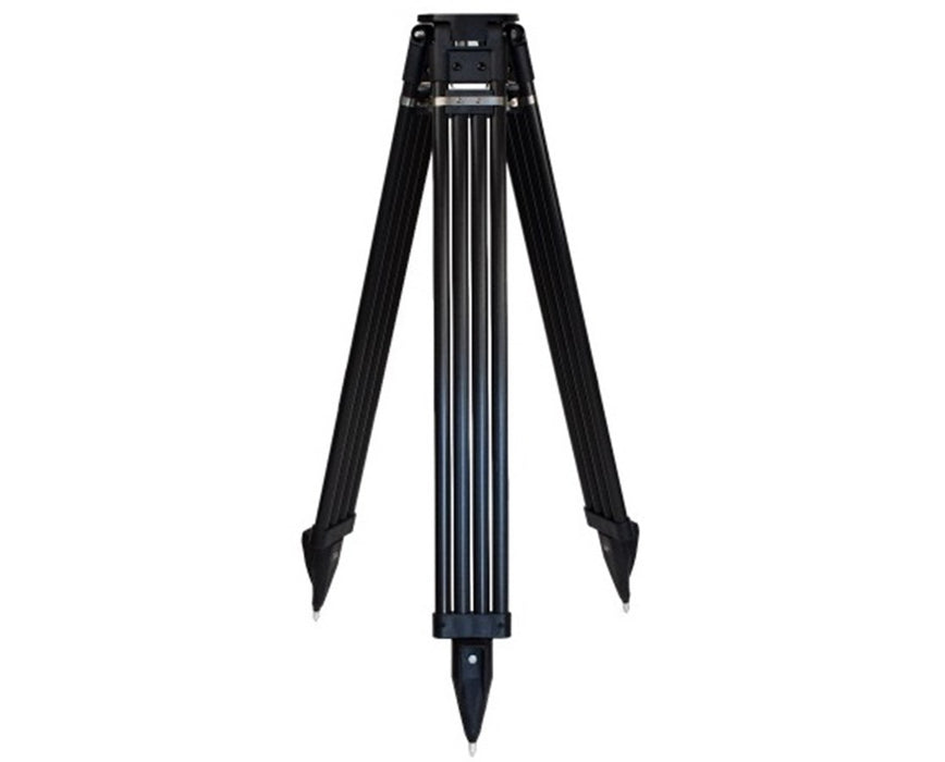 Fiberglass Surveyor's Tripod w/ Aluminum Head, Black