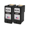 U.S. Remanufactured Ink Cartridges for Dell Series 8 MJ264 Black Twin Pack