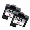 U.S. Remanufactured for Dell Series 1 T0529 Black Ink Cartridges Twin Pack