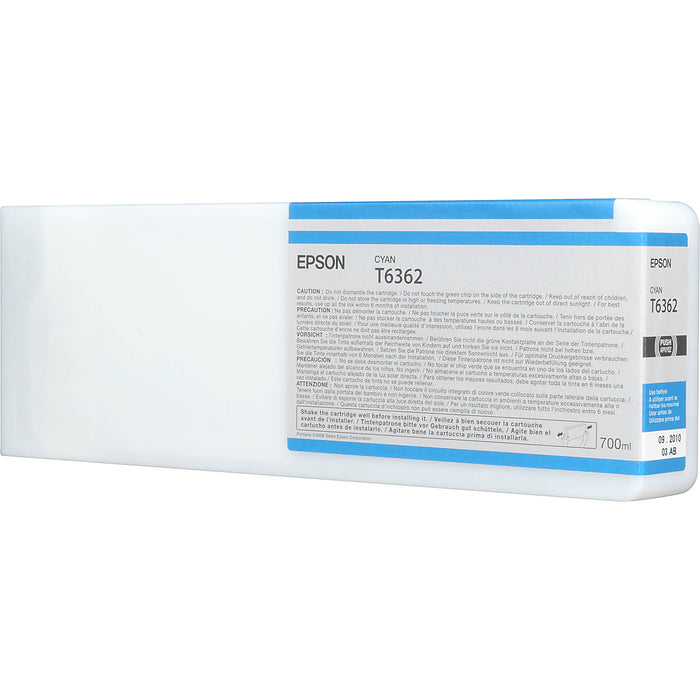 New, Pre-Owned - Epson T6362 Cyan Ink Cartridge, T636200