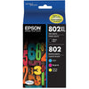 New, Pre-Owned - Epson T802XL/802 Multi-Color (4-Pack) Ink Cartridge
