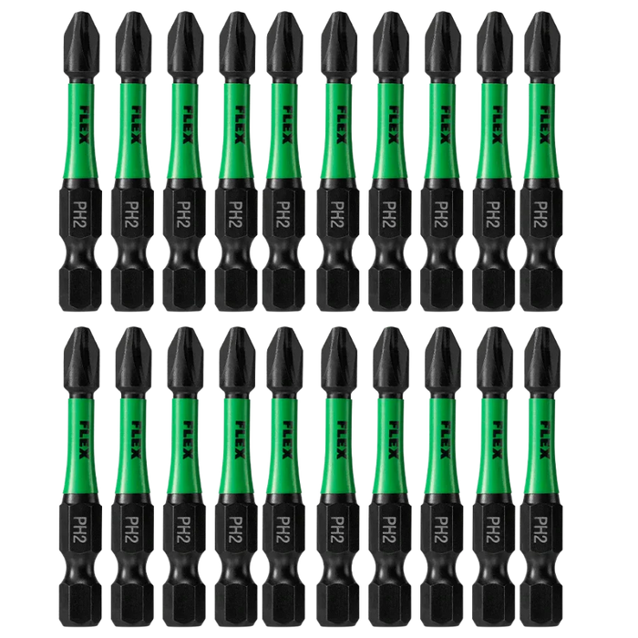 FLEX FA101002-20 2" PH2 Impact Driver Bit 20 Bulk
