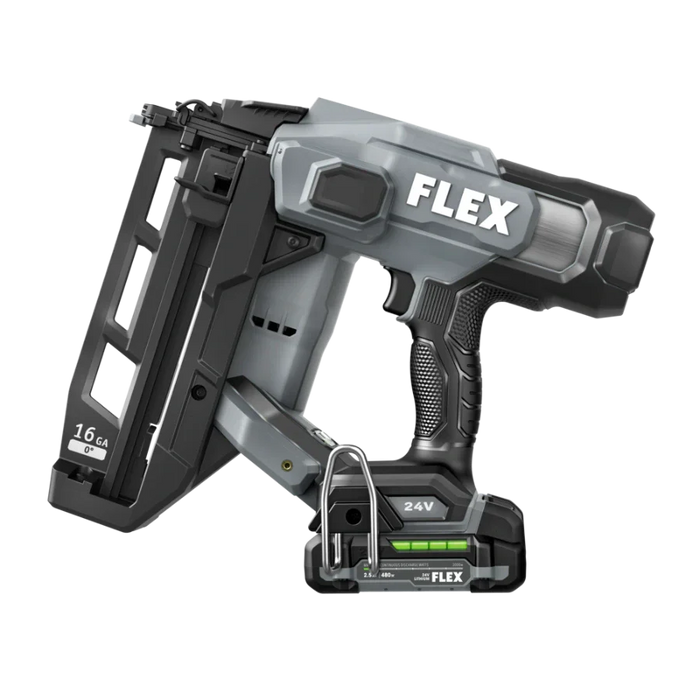 FLEX FX4321-1A 16Ga Straight Nailer Kit (1x2.5Ah Battery+160W Charger)