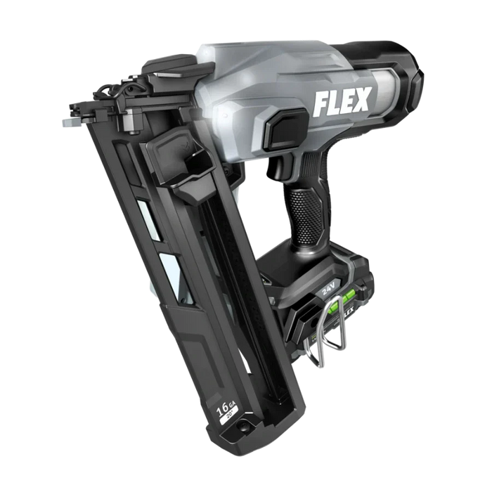 FLEX FX4321A-1A 16Ga Angled Nailer Kit (1x2.5Ah Battery+160W Charger)