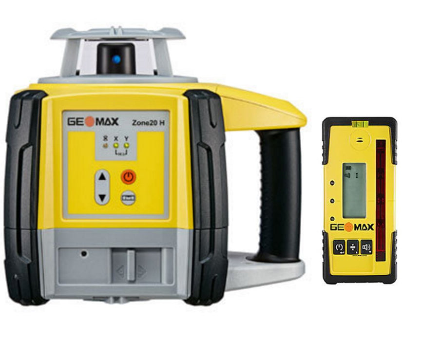 GeoMax Zone20H Self-Leveling Horizontal Rotary Laser with ZRP105 Pro Receiver - 6010636