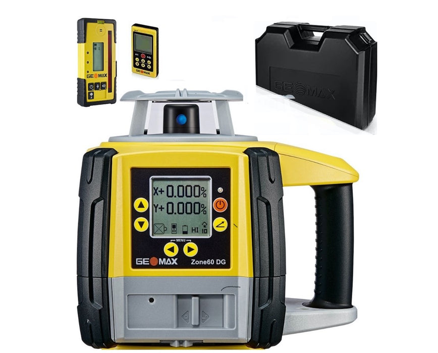 GeoMax Zone60 DG Fully-Automatic Dual Grade Laser with ZRD105 Digital Receiver - 6010667
