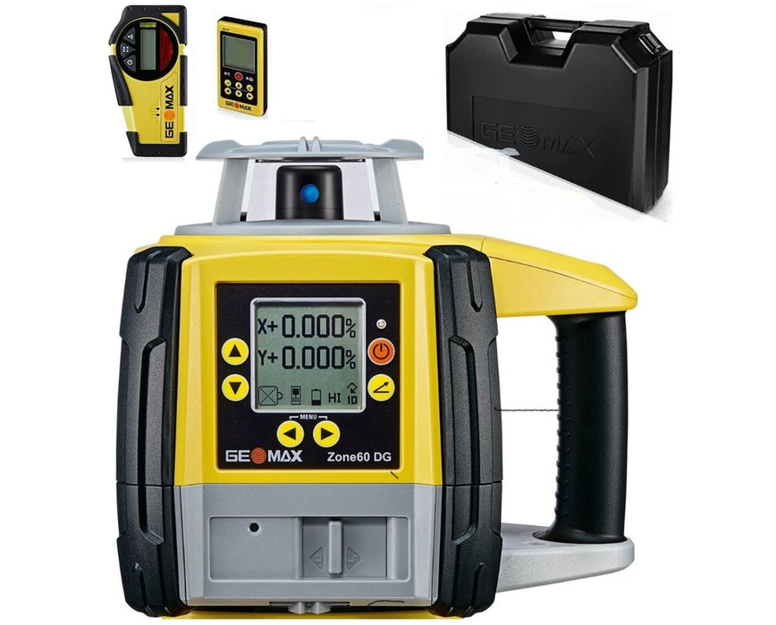 GeoMax Zone60 DG Fully-Automatic Dual Grade Laser with ZRB35 Basic Receiver - 6013528