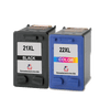 U.S. Remanufactured for HP 21XL Black / HP 22XL Color Combo Pack Ink Cartridges