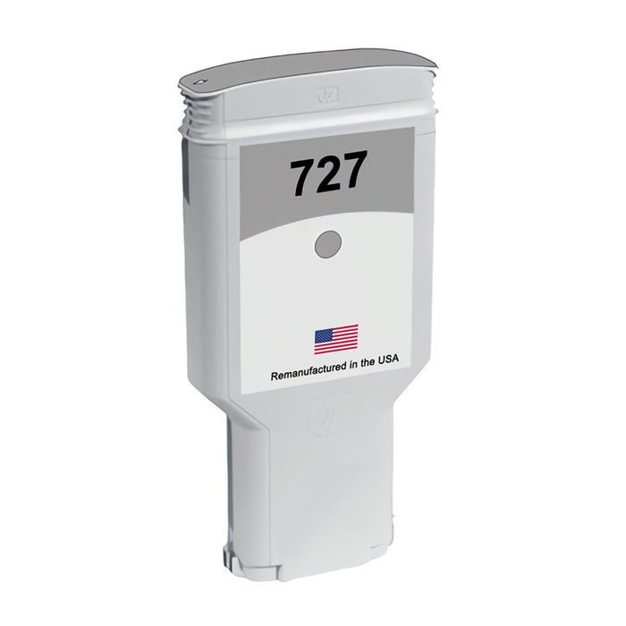 U.S. Remanufactured for HP 727XL 300ml (F9J80A) Gray Ink Cartridges