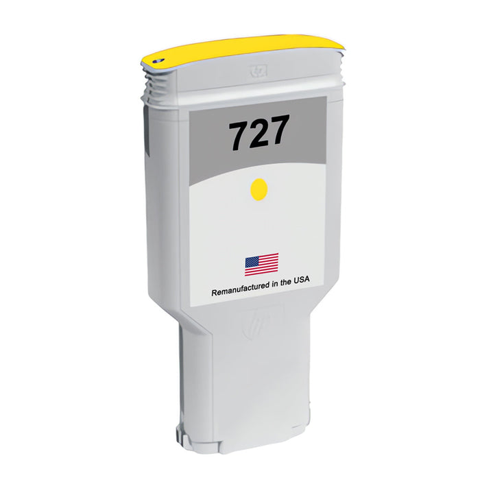 U.S. Remanufactured for HP 727XL 300ml (F9J78A) Yellow Ink Cartridges