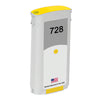 U.S. Remanufactured for HP 728 130ml (F9J65A) Yellow Ink Cartridges